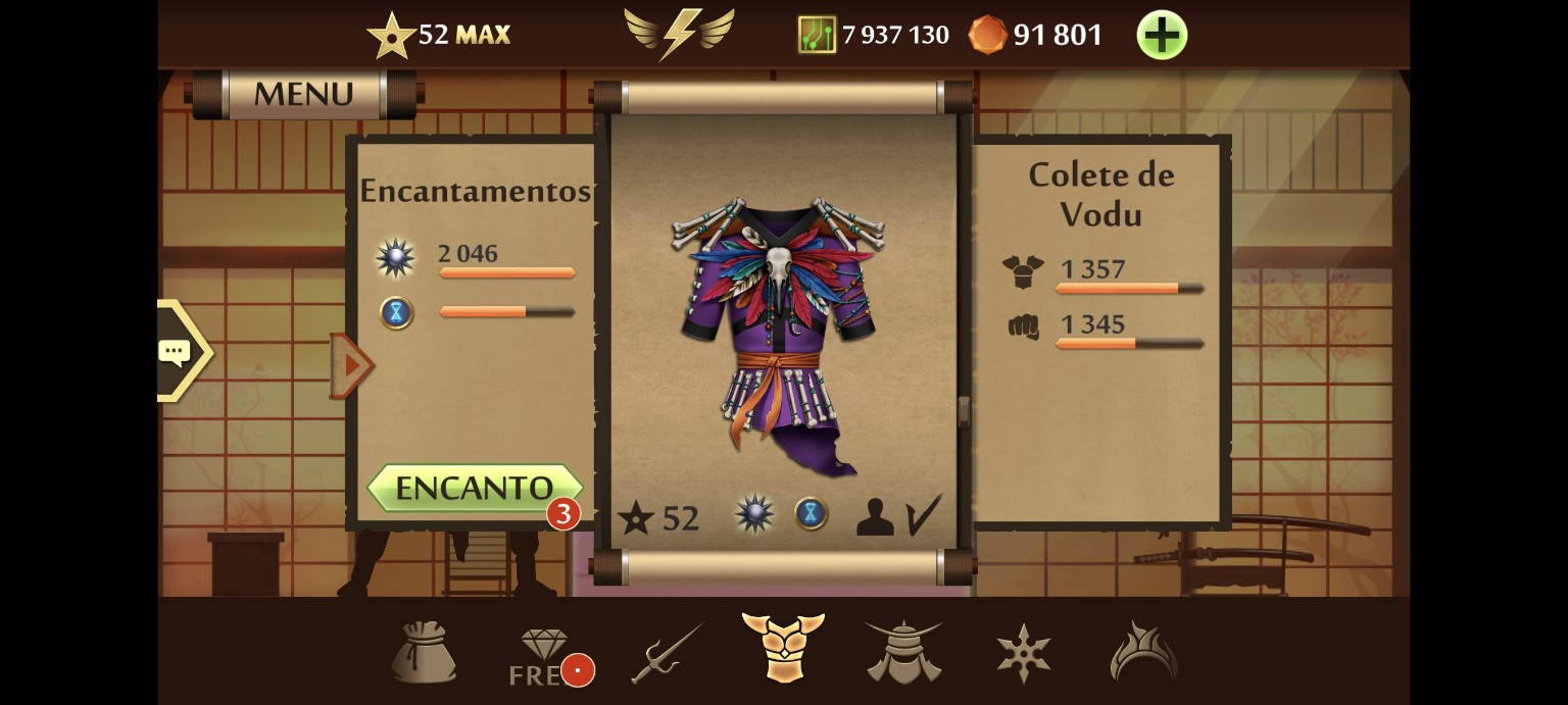 Shadow Fight 2: Colete de Vodu